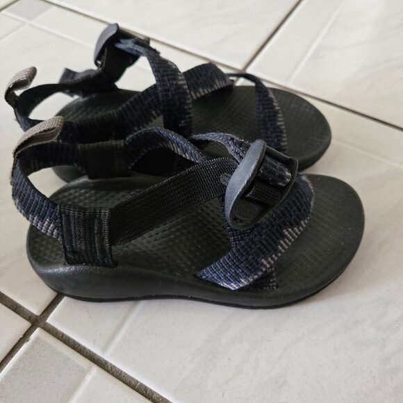 Chaco Z1/Ecotread Sandals Blue Gray 11 - Picture 3 of 6